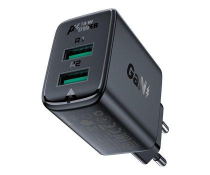 Ładowarka i akumulator ACEFAST Ładowarka sieciowa 2 x USB 18W 6974316281405